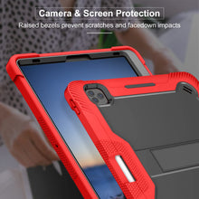 Load image into Gallery viewer, ProElite Rugged Shockproof Heavy Duty Back Case Cover for Apple iPad pro 12.9 inch 2021/2020 5th Gen, (Support Apple Pencil Charging), Red
