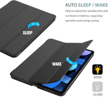 Load image into Gallery viewer, ProElite Smart Case for iPad Air 4th/5th Gen 10.9 Inch [Trifold Smart Case] [Auto Sleep/Wake Cover] [Stand Case with Clasp] - Black
