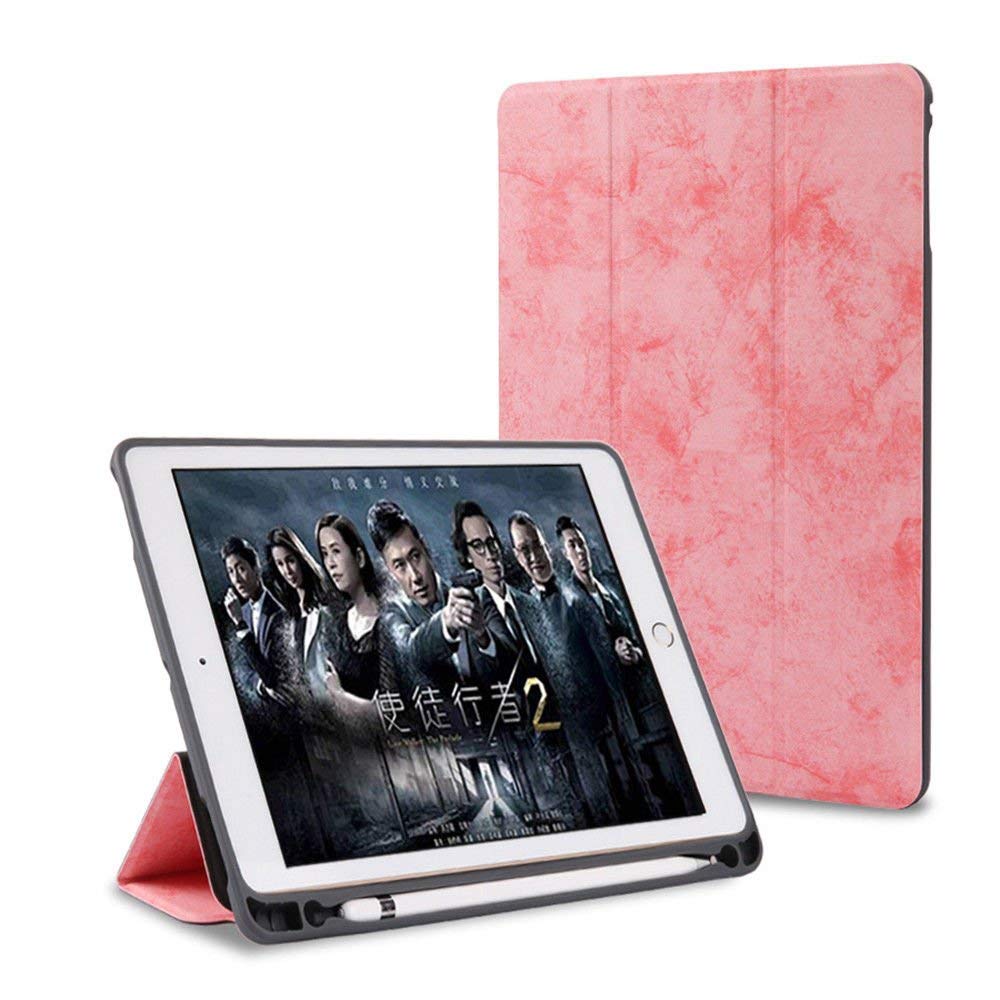 ProElite Smart PU Flip Case Cover for Apple ipad 7th/8th/9th Gen (2021) 10.2 inch  with Pencil Holder, Pink
