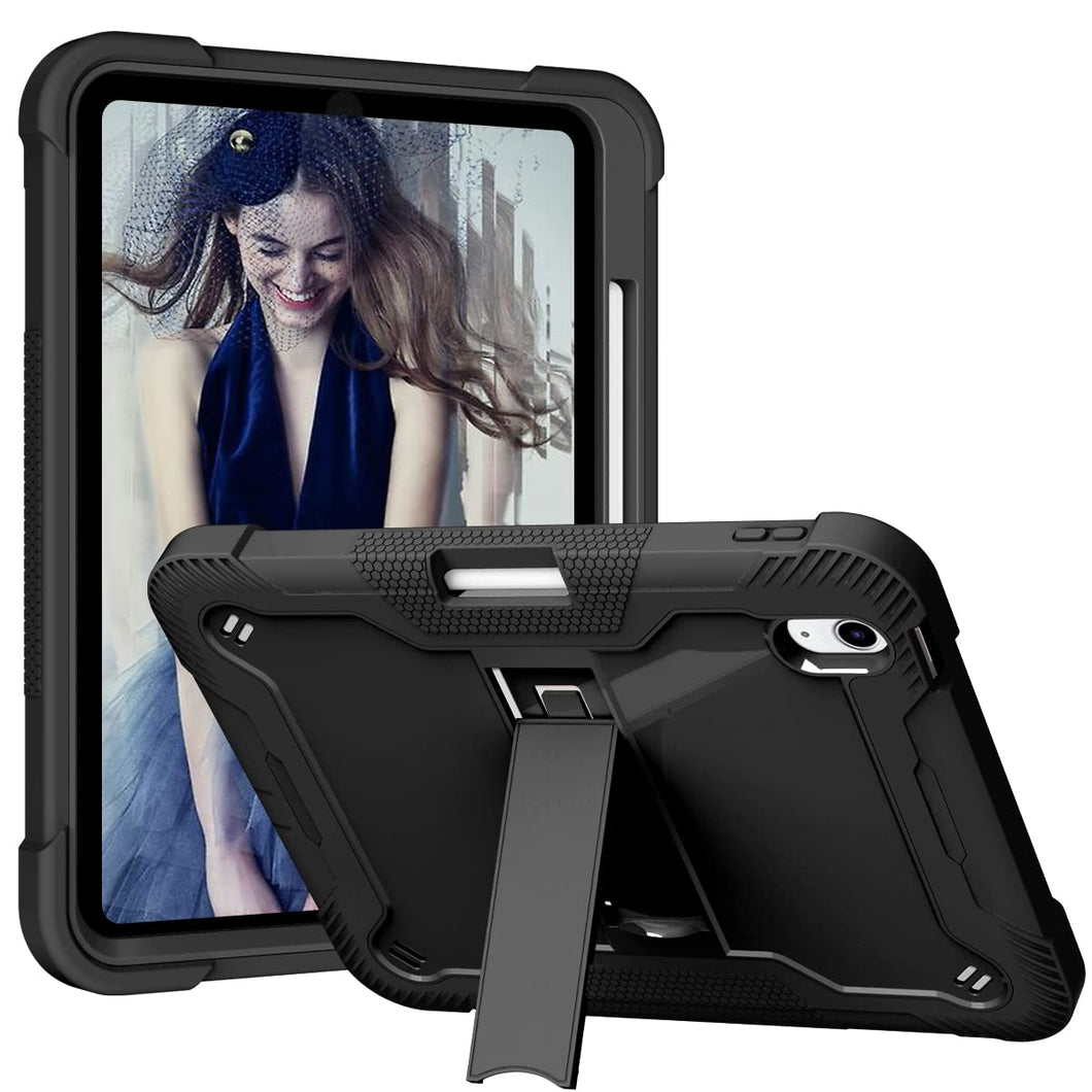 ProElite Rugged Shockproof Heavy Duty Back Case Cover for Apple iPad 10th Generation 10.9 inch 2022, Black