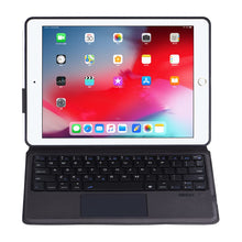 Load image into Gallery viewer, ProElite Wireless Bluetooth Touchpad Keyboard flip case Cover for Apple iPad 10.2 inch 9th Gen (2021) 8th Gen/7th Gen/Air 3 10.5 inch/Pro 10.5 inch Black
