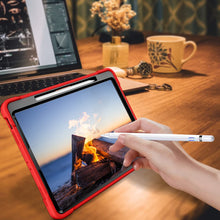 Load image into Gallery viewer, ProElite Rugged Shockproof Heavy Duty Back Case Cover for Apple iPad pro 12.9 inch 2021/2020 5th Gen, (Support Apple Pencil Charging), Red
