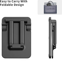 Load image into Gallery viewer, ProElite Portablet Foldable Tablet Stand Holder for Apple iPad, iPhones, Galaxy Tab, Xiaomi Pad, Redmi Pad, Oneplus Pad,Lenovo Tab, Kindle Upto 12.9 inch, Black
