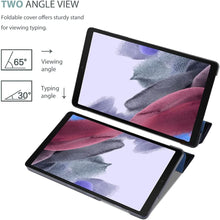 Load image into Gallery viewer, ProElite Smart Flip Case Cover for Samsung Galaxy Tab A7 Lite 8.7&quot; SM-T220/225 Translucent Back with Stylus Pen, Dark Blue

