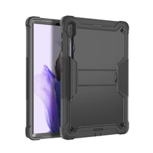 Load image into Gallery viewer, ProElite Rugged Shockproof Heavy Duty Back Case Cover for Samsung Galaxy Tab S8 Plus/S7 Plus/S7 FE 12.4 Inch SM-X800/X806/T970/T975/T976/T735, with S Pen Holder, Black
