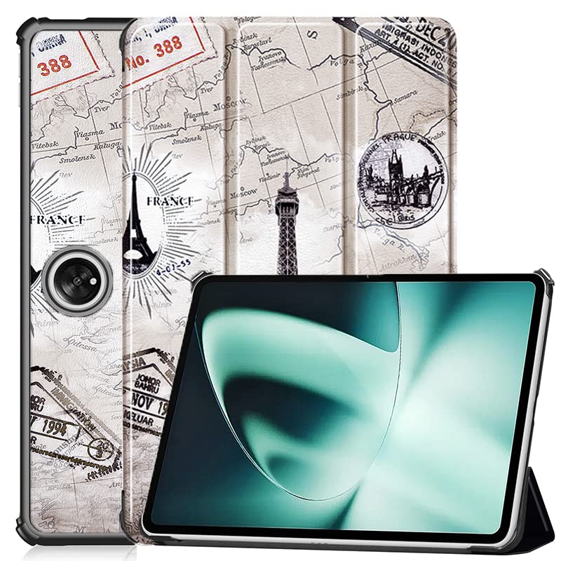ProElite Smart Trifold Flip case Cover for OnePlus Pad 11.6 inch, EiffelProElite Smart Trifold Flip case Cover for OnePlus Pad 11.6 inch, Eiffel