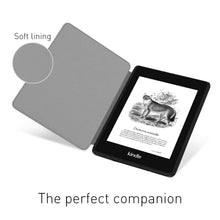 Load image into Gallery viewer, ProElite Premium Nylon Fabric Smart Flip case Cover for All New Amazon Kindle Paperwhite 6&quot; 10th Generation 2018, Black
