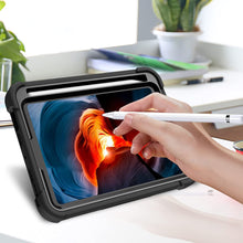 Load image into Gallery viewer, ProElite Rugged Shockproof Heavy Duty Back Case Cover for Apple iPad Mini 6/Mini 7 8.3 inch with Pencil Holder, Black
