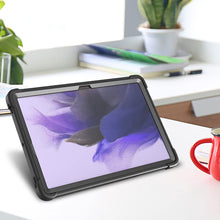 Load image into Gallery viewer, ProElite Rugged Shockproof Heavy Duty Back Case Cover for Samsung Galaxy Tab S8 Plus/S7 Plus/S7 FE 12.4 Inch SM-X800/X806/T970/T975/T976/T735, with S Pen Holder, Black
