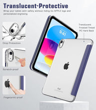 Load image into Gallery viewer, ProElite Cover for Apple iPad (A16) 11th/10th Generation (2025/2022) Cover Case, Transparent Smart case for iPad 11th/10th Gen 2025/2022 (Supports Auto Sleep Wake) with Stylus Pen, Dark Blue
