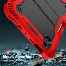 Load image into Gallery viewer, ProElite Rugged Shockproof Heavy Duty Back Case Cover for Apple iPad Mini 6/Mini 7 8.3 inch with Pencil Holder, Red
