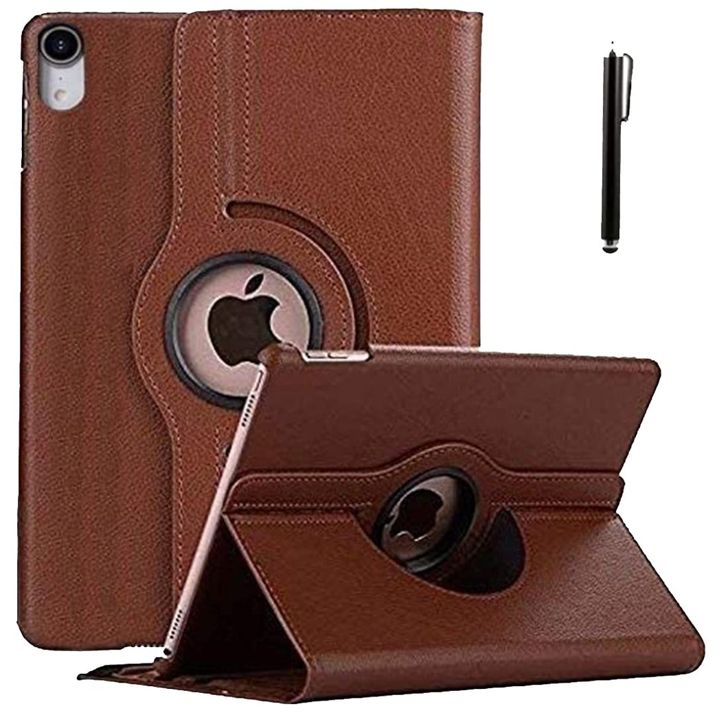 ProElite 360 Rotatable Smart Flip Case Cover for Apple iPad 10th Generation 10.9 inch 2022 with Stylus Pen, Brown