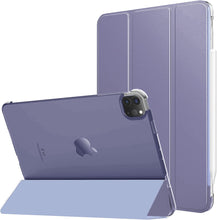 Load image into Gallery viewer, ProElite Smart Case Cover for Apple iPad Pro 11 inch 2022/2021 4th/3rd Gen [Auto Sleep/Wake ], Translucent &amp; Hard Back, Purple

