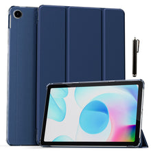 Load image into Gallery viewer, ProElite Smart Flip Case Cover for Realme Pad 10.4 inch, Translucent Back (with Stylus Pen), Dark Blue
