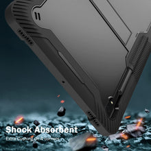 Load image into Gallery viewer, ProElite Rugged Shockproof Heavy Duty Back Case Cover for Samsung Galaxy Tab S8 Ultra 14.6 inch (SM-X900/ X906), with S Pen Holder, Black
