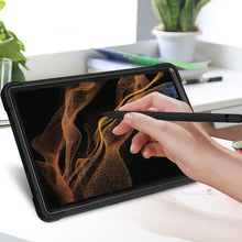 Load image into Gallery viewer, ProElite Rugged Shockproof Heavy Duty Back Case Cover for Samsung Galaxy Tab S8 Ultra 14.6 inch (SM-X900/ X906), with S Pen Holder, Black

