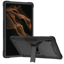 Load image into Gallery viewer, ProElite Rugged Shockproof Heavy Duty Back Case Cover for Samsung Galaxy Tab S8 Ultra 14.6 inch (SM-X900/ X906), with S Pen Holder, Black
