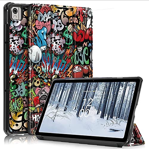 ProElite Smart Trifold Flip case Cover for Nokia Tab T21 10.4 inch Tablet, Hippy