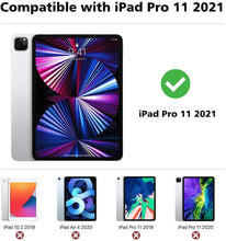 Load image into Gallery viewer, ProElite Smart Flip Case Cover for Apple iPad Pro 11 inch 4th/3rd Gen 2022/2021, Transparent Soft Back with Pencil Holder, Cyan Blue
