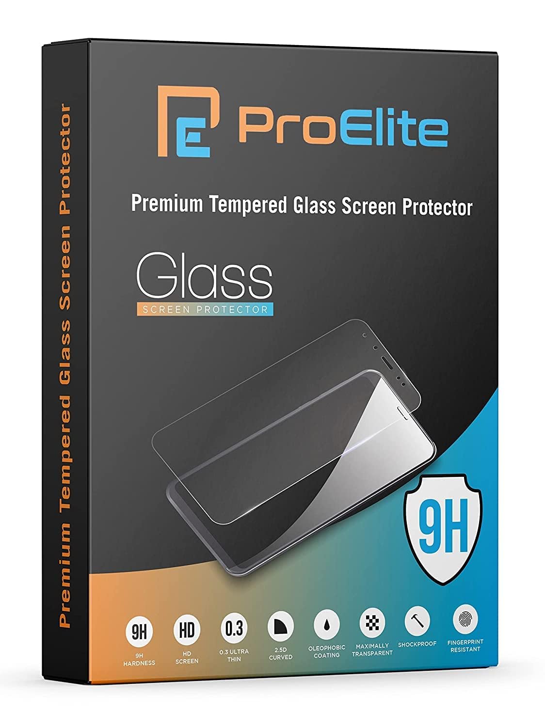 2-Pack] ProElite Premium Tempered Glass Screen Protector for Apple - Main Image