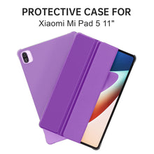 Load image into Gallery viewer, ProElite Smart Flip Case Cover for Xiaomi Mi Pad 5 11&quot;, Translucent Back with Stylus Pen, Lavender
