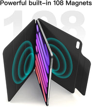 Load image into Gallery viewer, ProElite Smart Magnetic Case Cover for Apple iPad Mini 6 &amp; iPad Mini 7 8.3 inch [Support Apple Pencil Charging], Black
