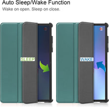 Load image into Gallery viewer, ProElite Smart Flip Case Cover for Lenovo Tab P11 Pro 2nd Gen 11.2 inch Dark Green
