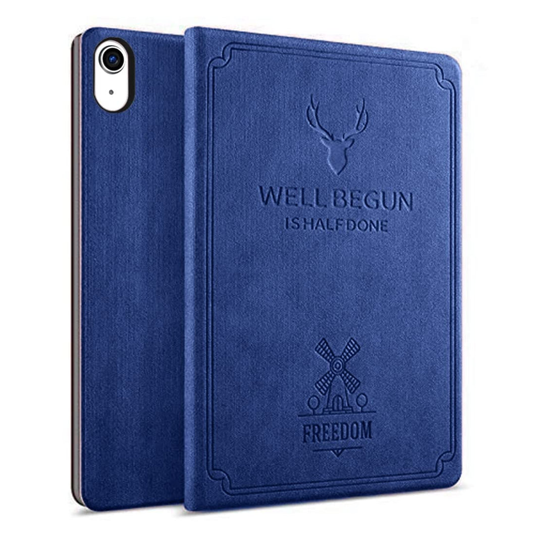 ProElite Smart Deer Flip case Cover for Apple iPad 10th Gen 10.9 inch 2022, Dark Blue