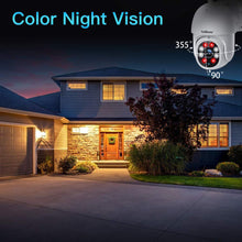 Load image into Gallery viewer, Srihome SP028 Pan/Tilt Wireless WiFi 2MP Full HD 1080p Waterproof Security Camera CCTV with Auto Tracking &amp; 2 Way Audio
