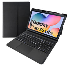 Load image into Gallery viewer, ProElite Wireless Bluetooth TouchPad Keyboard flip case Cover for Samsung Galaxy Tab S6 Lite 10.4 Inch 2022 SM-P610/P615 with Pen Holder, Black
