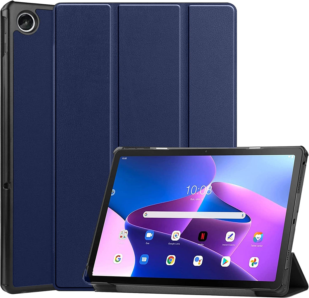 ProElite Sleek Smart Flip Case Cover for Motorola Moto Tab G62 10.6 inch Tablet, Dark Blue