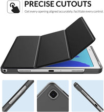 Load image into Gallery viewer, ProElite Flip case Cover for for Lenovo Tab M10 HD 2nd Gen TB-X306X / Smart Tab M10 HD 2nd Gen TB-X306F, Black (Soft Transparent Back)
