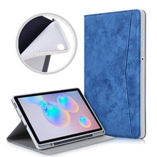 Load image into Gallery viewer, ProElite Smart Multi Angle case Cover for Samsung Galaxy Tab S6 Lite 10.4 Inch SM-P610/P615 with SPen Holder [Dark Blue]
