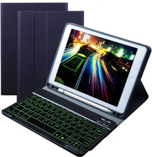 Load image into Gallery viewer, ProElite Keyboard case for Apple iPad 9.7&quot; 5th/6th Gen Air 1/Air 2 Pro 9.7, with Pencil Holder, Magnetic Detachable Wireless Bluetooth Keyboard Built-in 7-Colors Backlit, Dark Blue

