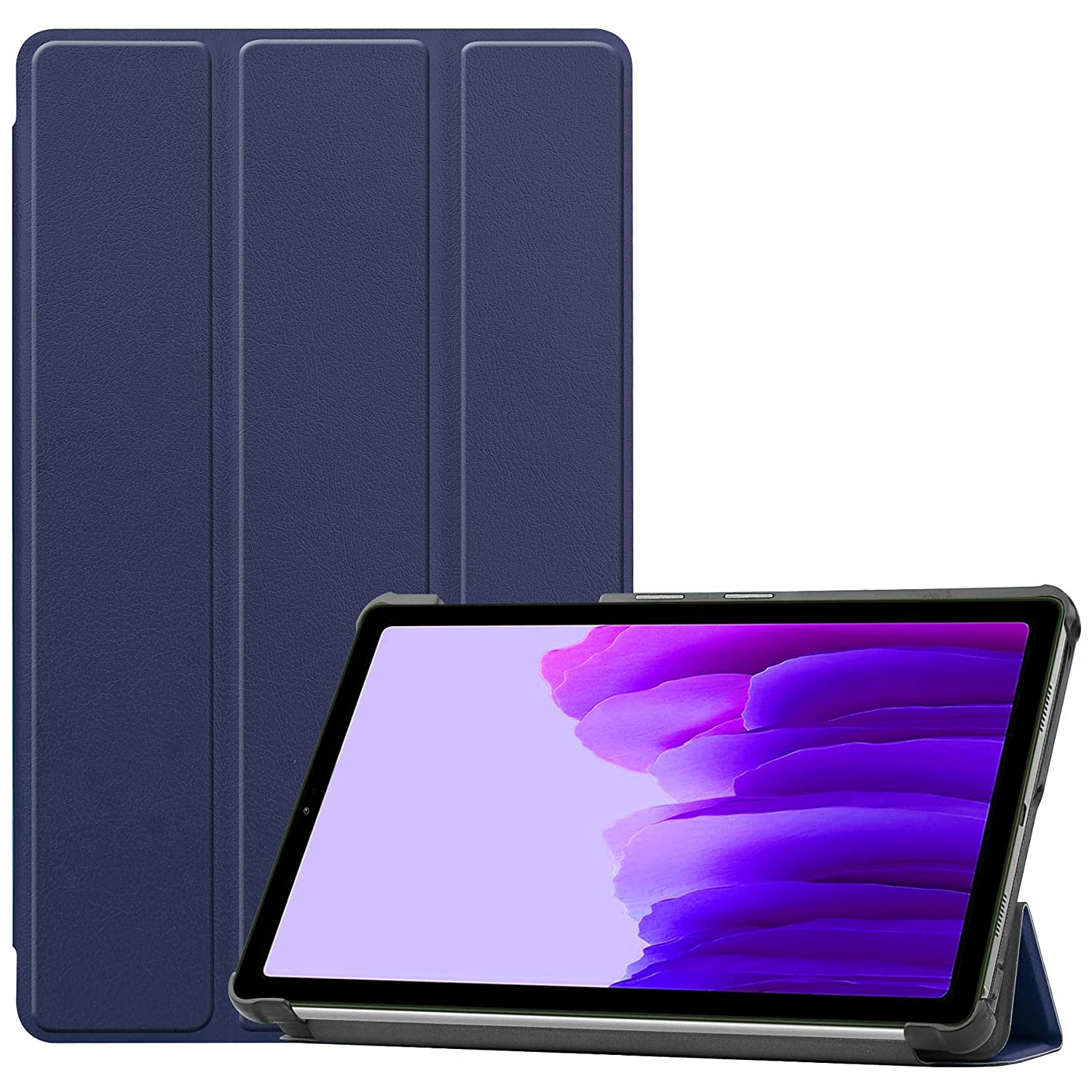 ProElite Smart Trifold Flip case Cover for Samsung Galaxy Tab A7 Lite  SM-T220/225, Dark Blue