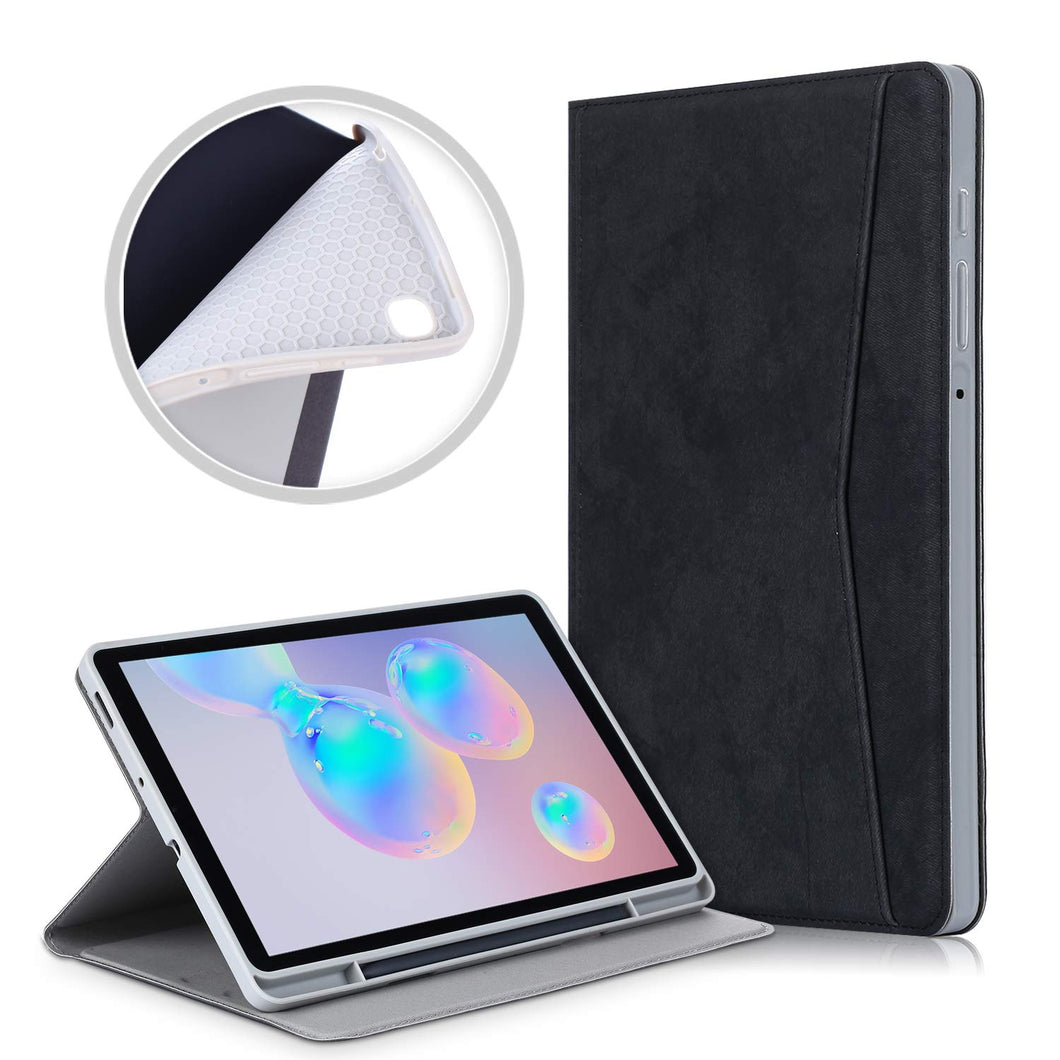 ProElite Smart Multi Angle case Cover for Samsung Galaxy Tab S6 Lite 10.4 Inch SM-P610/P615 with SPen Holder [Black]