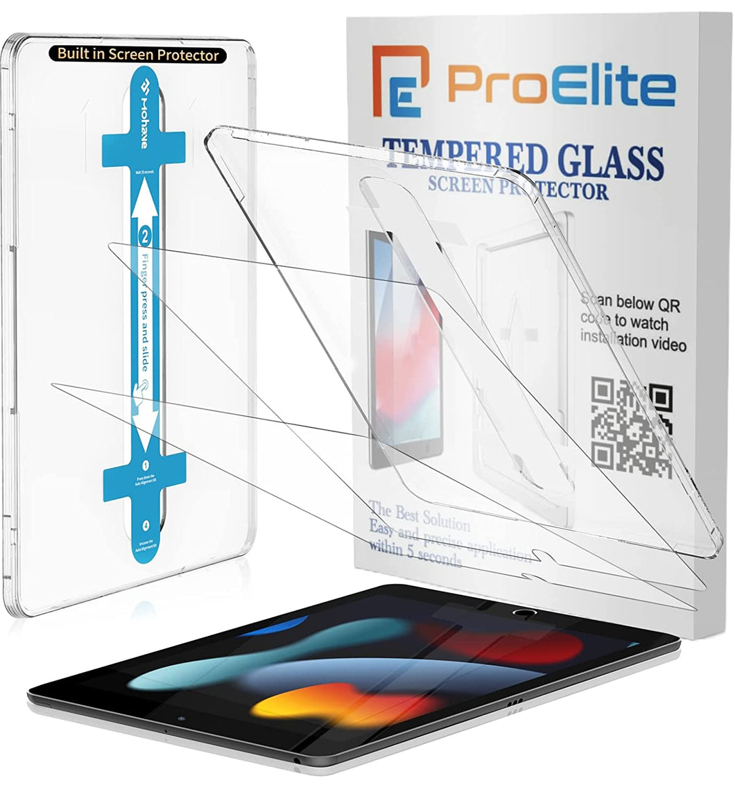 [2-Pack] ProElite Tempered Glass Screen Protector for Apple iPad 10.2