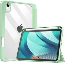 Load image into Gallery viewer, ProElite Smart Flip Case Cover for Apple iPad Mini 6th Gen 8.3 inch with Pencil Holder, Mint Green (Transparent Back)
