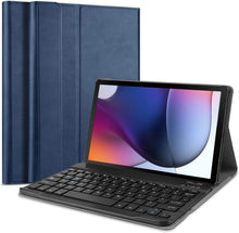 Load image into Gallery viewer, ProElite Detachable Wireless Bluetooth Keyboard flip case Cover for Motorola Moto Tab G62 10.6 inch. Tablet, Dark Blue

