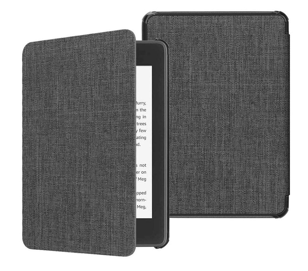ProElite Premium Nylon Fabric Smart Flip case Cover for Amazon Kindle Paperwhite 11th Generation 6.8 inch 2021, Black (Fits Signature Edition Also)