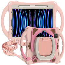 Load image into Gallery viewer, ProElite Tough Kids case Cover for Apple iPad Pro 11/ iPad Air 5th/4th Gen 10.9 inch with Rotating Kickstand &amp; Shoulder Strap, Pink
