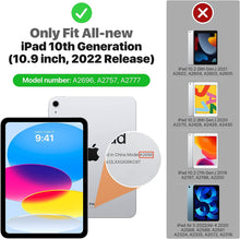Load image into Gallery viewer, ProElite Cover for Apple iPad (A16) 11th/10th Generation (2025/2022) Cover Case, Transparent Smart case for iPad 11th/10th Gen 2025/2022 (Supports Auto Sleep Wake) with Stylus Pen, Red
