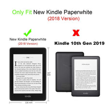 Load image into Gallery viewer, ProElite Premium Nylon Fabric Smart Flip case Cover for All New Amazon Kindle Paperwhite 6&quot; 10th Generation 2018, Black
