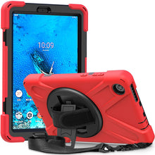 Load image into Gallery viewer, ProElite Rugged 3 Layer Armor Back case Cover for Lenovo Tab M8 HD/M8 HD 2nd Gen TB-8505F TB-8505X with Shoulder Strap, Red
