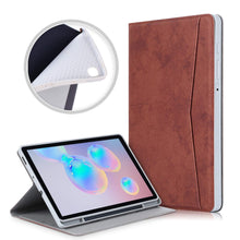 Load image into Gallery viewer, ProElite Smart Multi Angle case Cover for Samsung Galaxy Tab S6 Lite 10.4 Inch SM-P610/P615 with SPen Holder [Brown]
