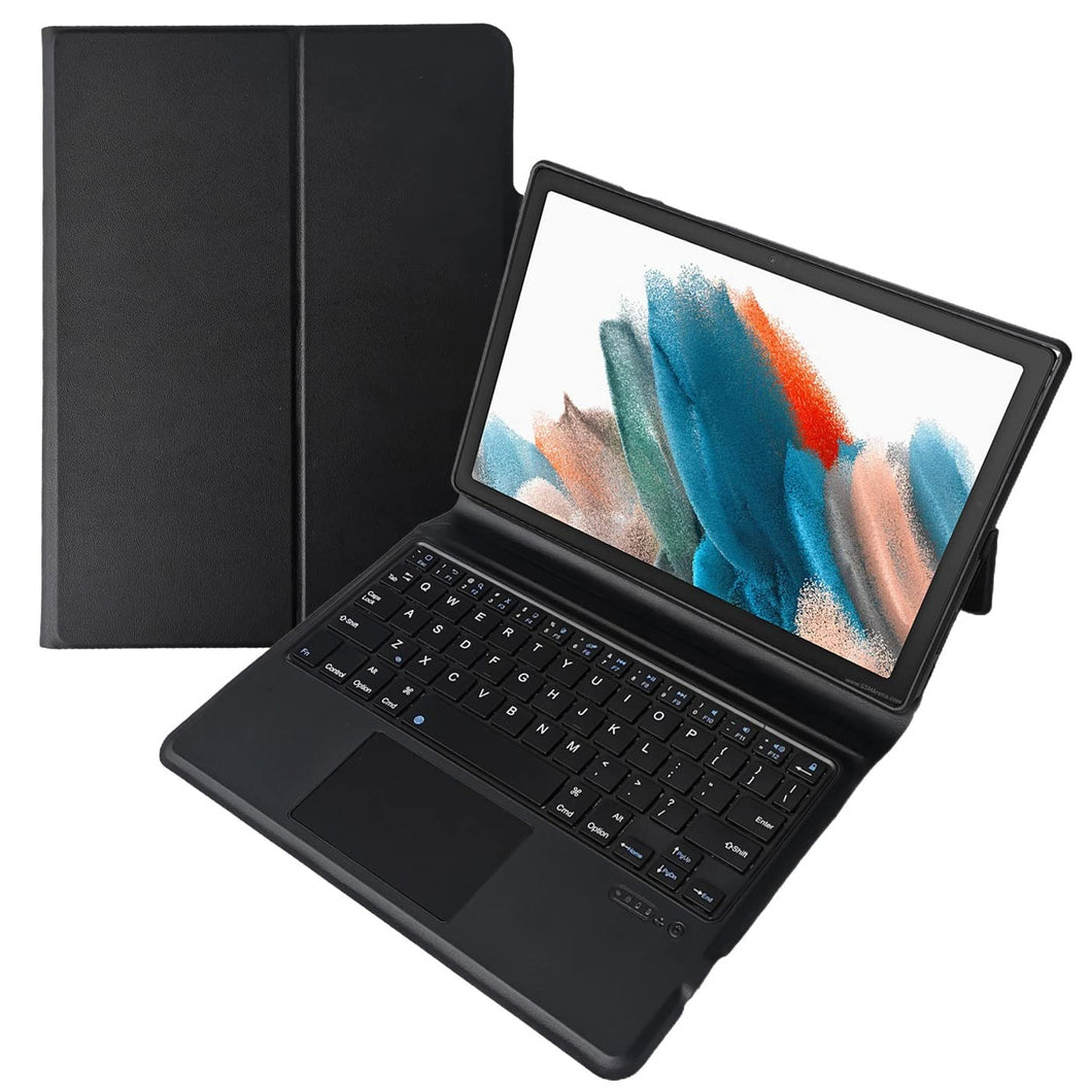 ProElite Wireless Bluetooth TouchPad Keyboard flip case Cover for Samsung Galaxy Tab A8 10.5 inch SM-X200/ SM-X205/ SM-X207, Black