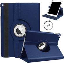 Load image into Gallery viewer, ProElite Smart Case for Apple ipad 7th/8th/9th Gen (2021) 10.2 inch , 360 Degree Rotating Stand Leather Protective Cover, Dark Blue
