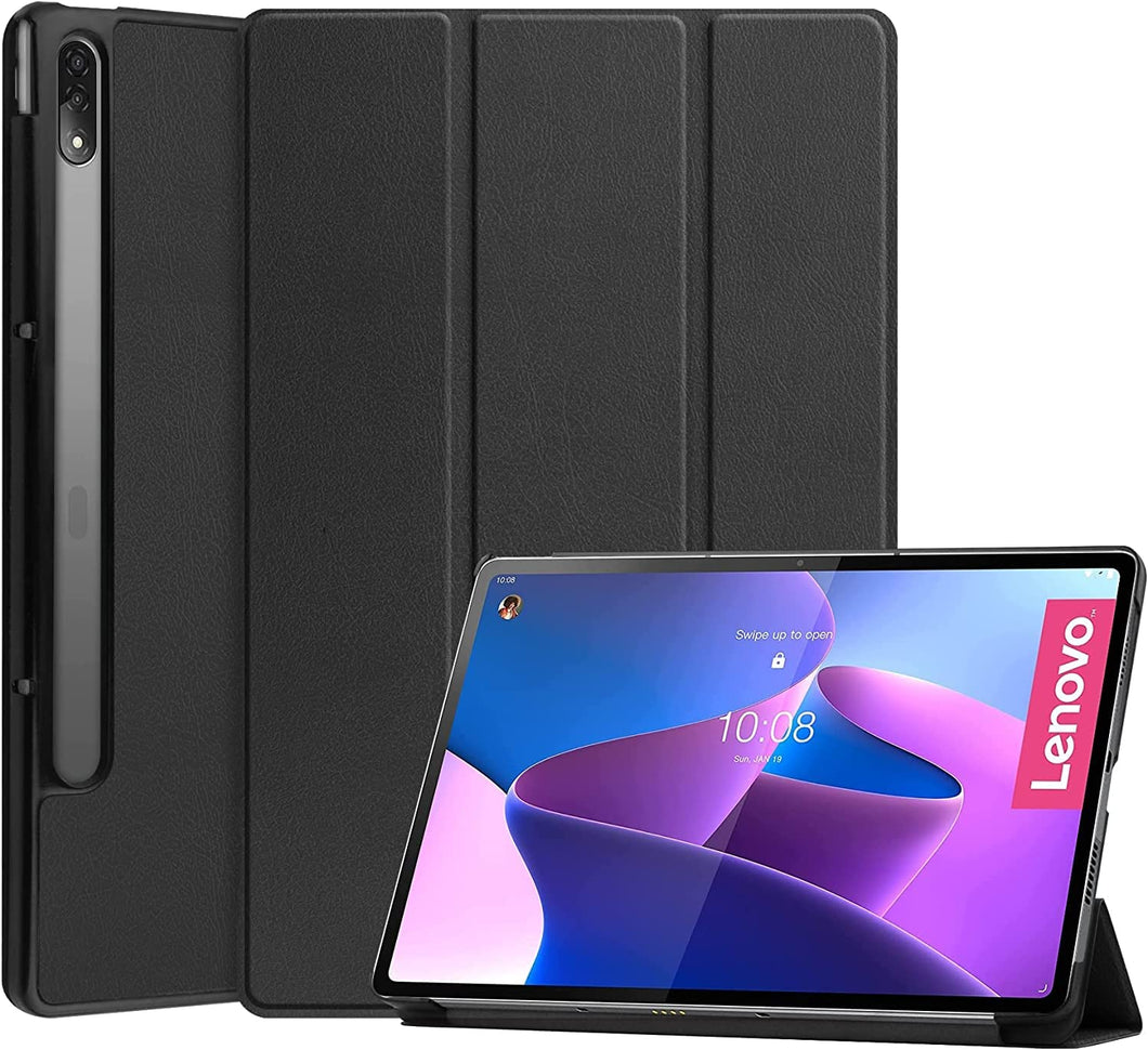 ProElite Smart Flip Case Cover for Lenovo Tab P12 Pro 12.6 inch, Black