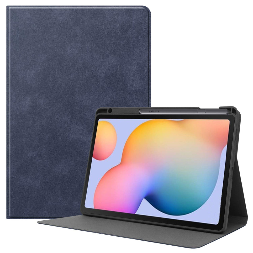 ProElite Smart Flip case Cover for Samsung Galaxy Tab S6 Lite 10.4 Inch SM-P610/P615 with S Pen Holder [Dark Blue]
