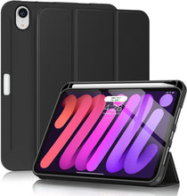 Load image into Gallery viewer, ProElite Smart Case for Apple iPad Mini 6/Mini 7 8.3 inch [Auto Sleep/Wake Cover] [Pencil Holder] [Soft Flexible Case] Recoil Series - Black
